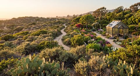 Coastal bluffs, farmland, and open natural space across Orange County